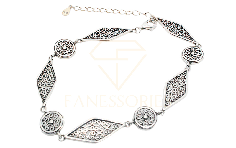 Middle East Style Silver Bracelet 40001