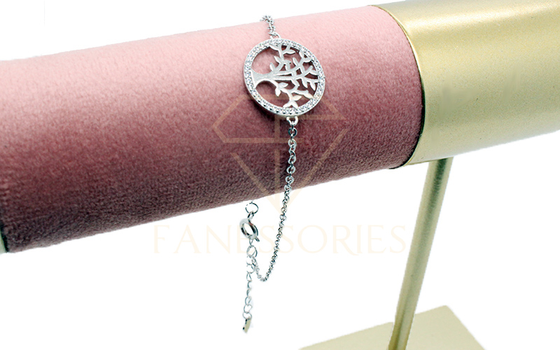 Classic Tree Emblem Silver Bracelet 40002