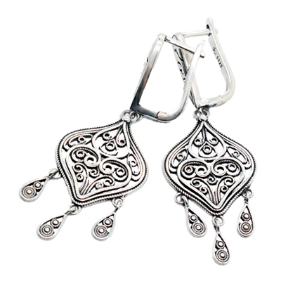 Exotic National Silver 925 Earrings 20002